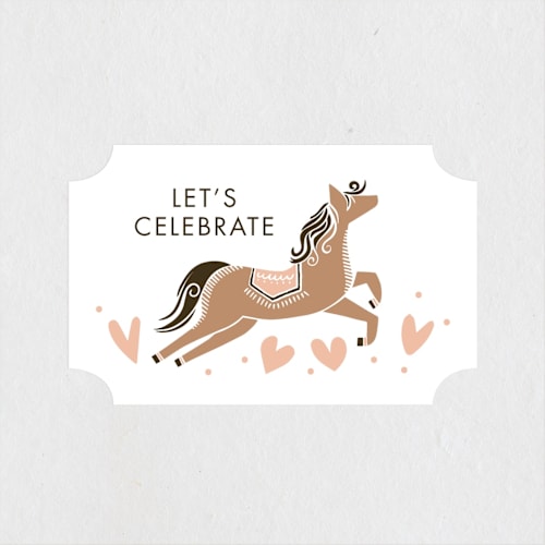 This is a creamsicle kids stickers with standard by Vivian Yiwing called carousel printing on uncoated sticker paper in sticker