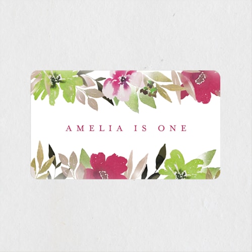 This is a petal kids stickers with standard by Grace Kreinbrink called blooming one printing on uncoated sticker paper in sticker