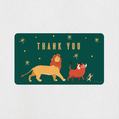 This is a midnight kids stickers with standard by Elly called disney's lion king hakuna matata printing on uncoated sticker paper in sticker