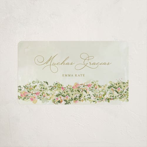 This is a evergreen kids stickers with standard by Lucrecia Caporale called floral arch printing on uncoated sticker paper in sticker