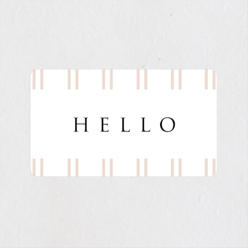 This is a snow kids stickers with standard by David Michuki called hello hello printing on uncoated sticker paper in sticker