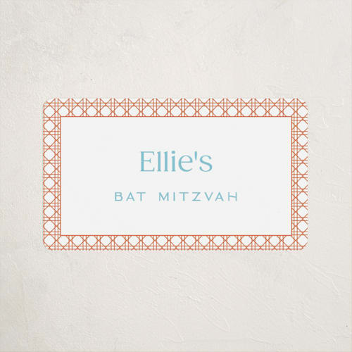 This is a peach kids stickers with standard by Ellen Schlegelmilch called delicate rattan printing on uncoated sticker paper in sticker