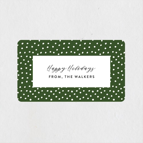 This is a evergreen custom stickers with standard by Roxy Cervantes called gilded dots printing on uncoated sticker paper in sticker