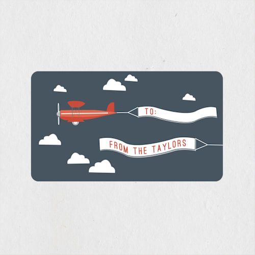 This is a navy custom stickers with standard by R studio called in flight printing on uncoated sticker paper in sticker