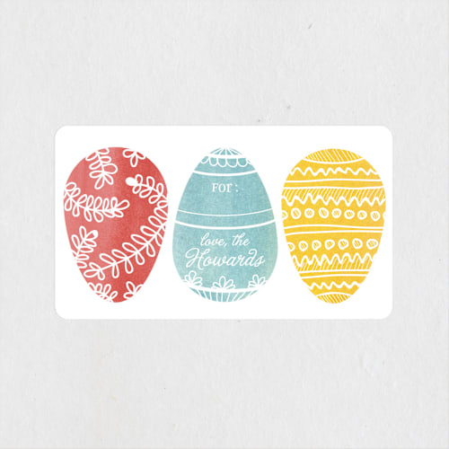 This is a cherry custom stickers with standard by 2birdstone called painted eggs printing on uncoated sticker paper in sticker
