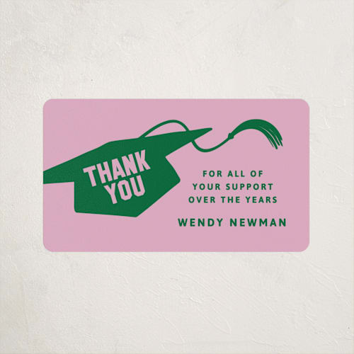 This is a roses graduation stickers with standard by Inkblot Design called capped printing on uncoated sticker paper in sticker