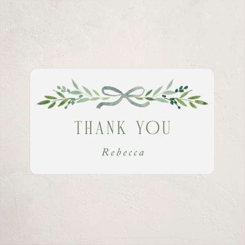 This is a meadow baby shower favor labels with standard by Petra Kern called little bebe printing on uncoated sticker paper in sticker