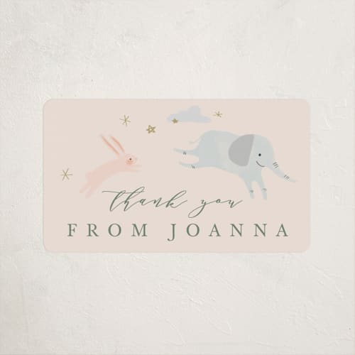 This is a sand baby shower favor labels with standard by Hannah Williams called little wild one printing on uncoated sticker paper in sticker
