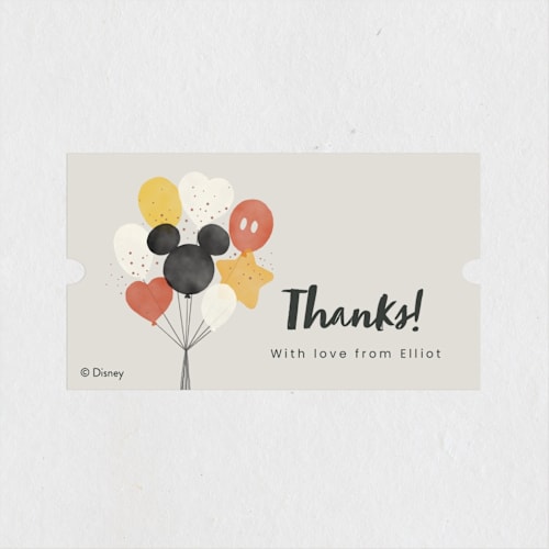 This is a cream kids stickers with standard by Adelyn T. called disney's mickey balloon bunch printing on uncoated sticker paper in sticker
