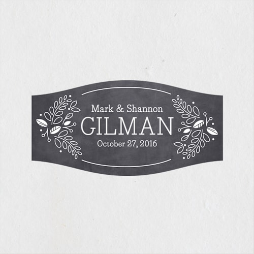 This is a graphite custom stickers with standard by Jessica Williams called chalked florals printing on uncoated sticker paper in sticker