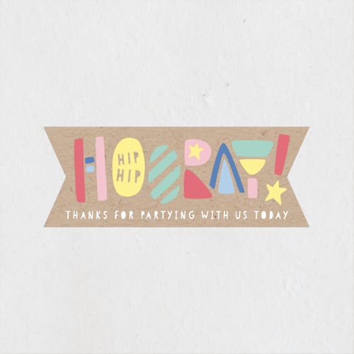 This is a kraft kids stickers with standard by Laura Hankins called colorblock printing on uncoated sticker paper in sticker