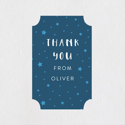This is a cloud kids stickers with standard by JeAnna Casper called superhero party printing on uncoated sticker paper in sticker