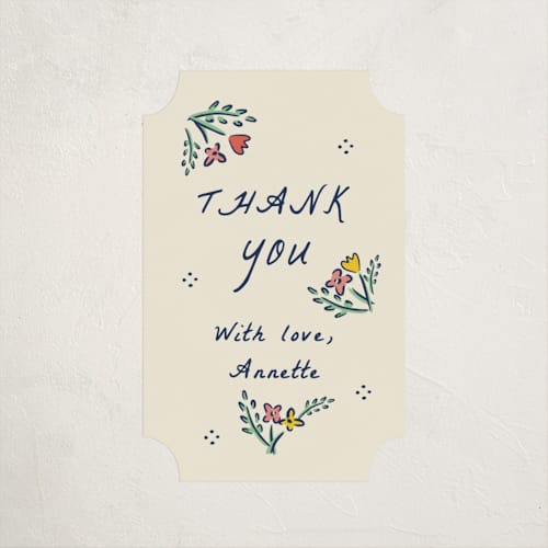 This is a midnight baby shower favor labels with standard by Sarah Rosenthal called blossoming love printing on uncoated sticker paper in sticker