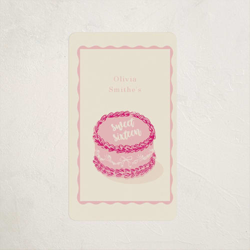 This is a cotton candy kids stickers with standard by Baumbirdy called lambeth cake printing on uncoated sticker paper in sticker