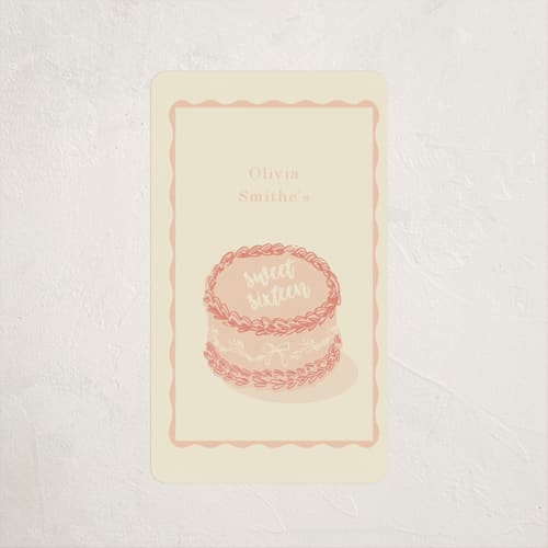 This is a creamsicle kids stickers with standard by Baumbirdy called lambeth cake printing on uncoated sticker paper in sticker