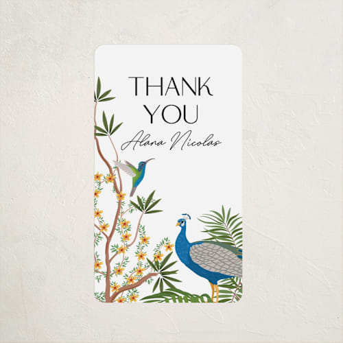 This is a cloud kids stickers with standard by Sherley Ferreira called tropical party printing on uncoated sticker paper in sticker
