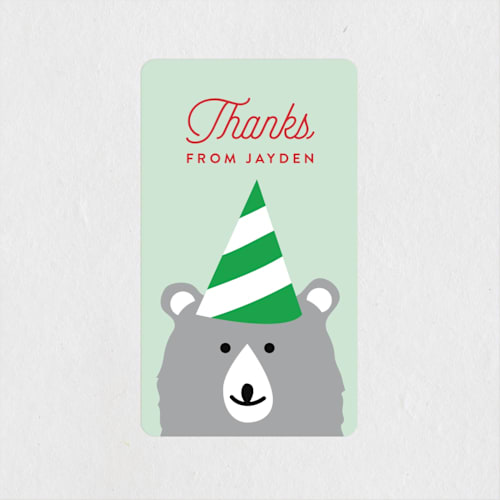 This is a mint kids stickers with standard by Kampai Designs called london zoo printing on uncoated sticker paper in sticker