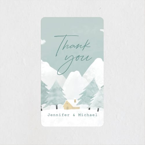 This is a frost kids stickers with standard by Adelyn T. called calm winter printing on uncoated sticker paper in sticker