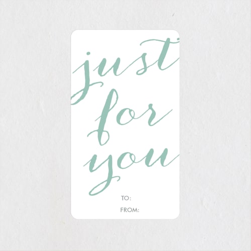 This is a mint custom stickers with standard by Chelsey Scott called just for you printing on uncoated sticker paper in sticker