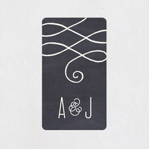 This is a chalkboard custom stickers with standard by Jennifer Wick called alford park printing on uncoated sticker paper in sticker