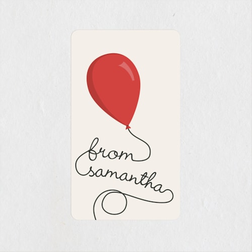 This is a cherry custom stickers with standard by GeekInk Design called party balloons printing on uncoated sticker paper in sticker