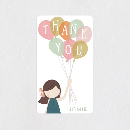 This is a brunette custom stickers with standard by peetie design called grazie printing on uncoated sticker paper in sticker