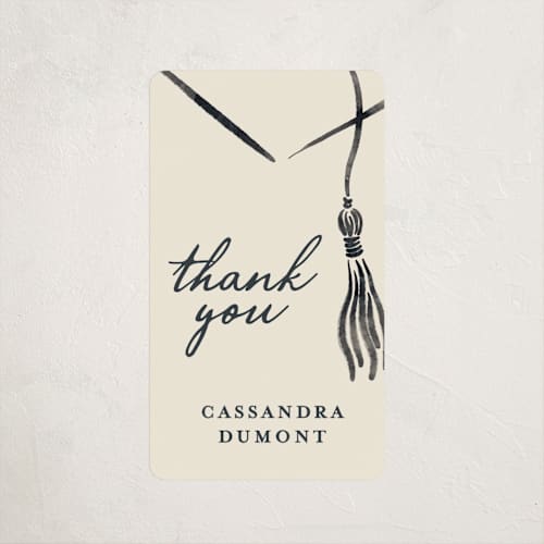 This is a ink graduation stickers with standard by Jamie Alexander called inked printing on uncoated sticker paper in sticker