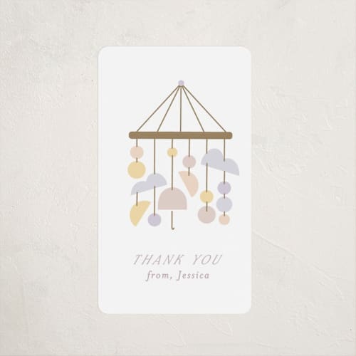 This is a chalk baby shower favor labels with standard by Angela Thompson called mod baby printing on uncoated sticker paper in sticker