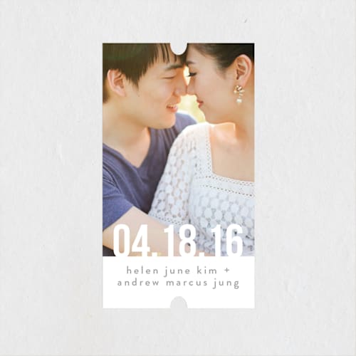 This is a frost custom stickers with standard by Up Up Creative called the big date printing on uncoated sticker paper in sticker