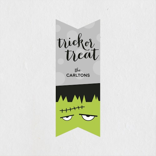 This is a storm custom stickers with standard by Molly Lasee called frankenstein printing on uncoated sticker paper in sticker