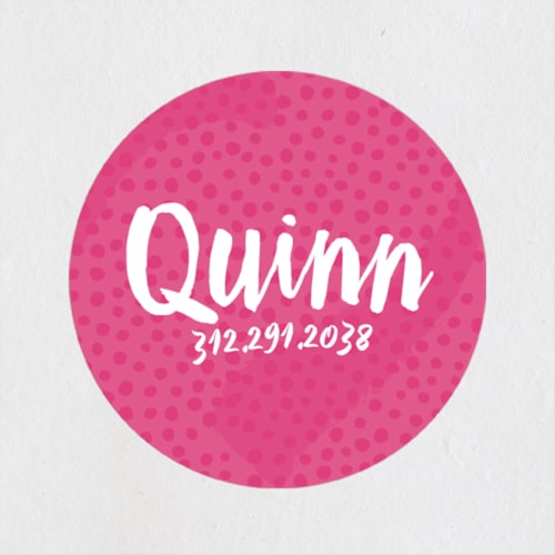 This is a candy name labels with standard by Jessie Steury called sweet heart printing on waterproof sticker paper in sticker