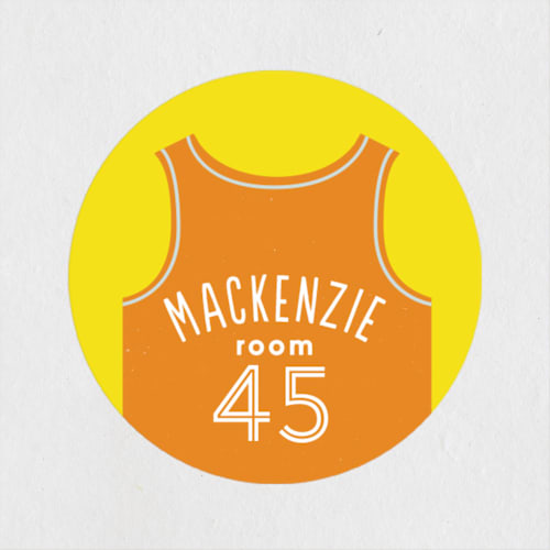 This is a pumpkin name labels with standard by chocomocacino called glee printing on waterproof sticker paper in sticker