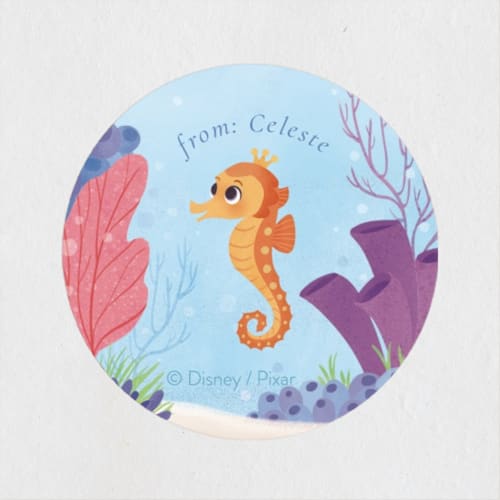 This is a sea custom stickers with standard by Sabrin Deirani called disney and pixar's finding nemo part of my school printing on uncoated sticker paper in sticker