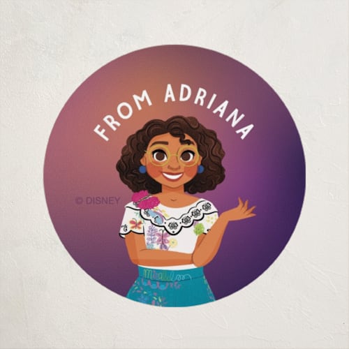 This is a pulpura custom stickers with standard by Jen Banks called a magical friend printing on uncoated sticker paper in sticker