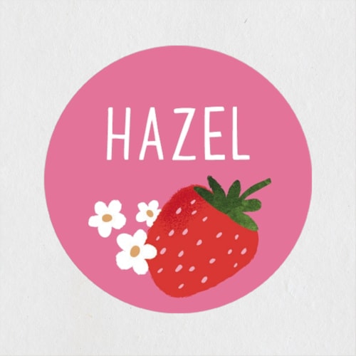 This is a berry custom stickers with standard by Karidy Walker called berry basket printing on uncoated sticker paper in sticker