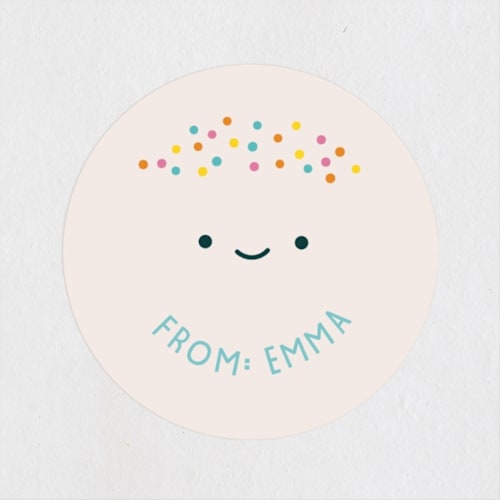 This is a bluebell custom stickers with standard by Annie Holmquist called coolest printing on uncoated sticker paper in sticker