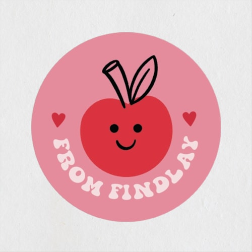 This is a cherry custom stickers with standard by mo kelley called stay classy printing on uncoated sticker paper in sticker
