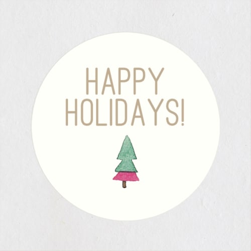 This is a peony custom stickers with standard by Kristine Hegre called skyer av skog printing on uncoated sticker paper in sticker