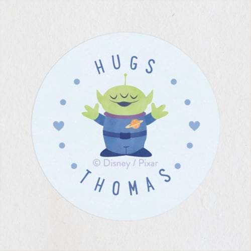 This is a bluebell custom stickers with standard by Sabrin Deirani called disney and pixar's buzz lightyear infinity friendship printing on uncoated sticker paper in sticker