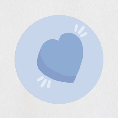 This is a chartreuse custom stickers with standard by Marabou Design called kind heart printing on uncoated sticker paper in sticker