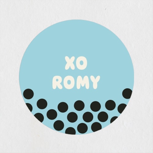 This is a cherry custom stickers with standard by Baumbirdy called best tea printing on uncoated sticker paper in sticker