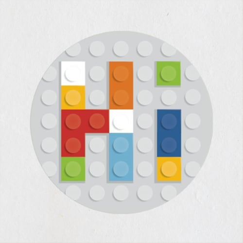 This is a brights custom stickers with standard by Michelle Taylor called built to be friends printing on uncoated sticker paper in sticker