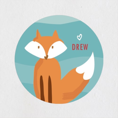 This is a cardinal custom stickers with standard by Rebecca Durflinger called canoe be my valentine? printing on uncoated sticker paper in sticker