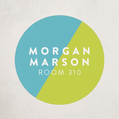 This is a lime name labels with standard by Abby Munn called favorite colors printing on waterproof sticker paper in sticker