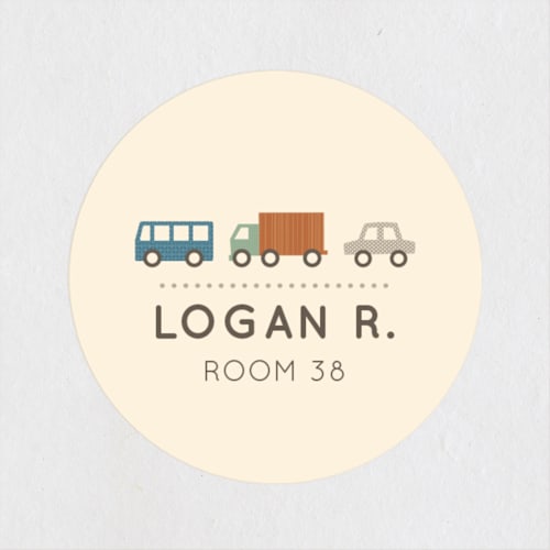 This is a sandstorm name labels with standard by Olivia Raufman called wheeler printing on waterproof sticker paper in sticker