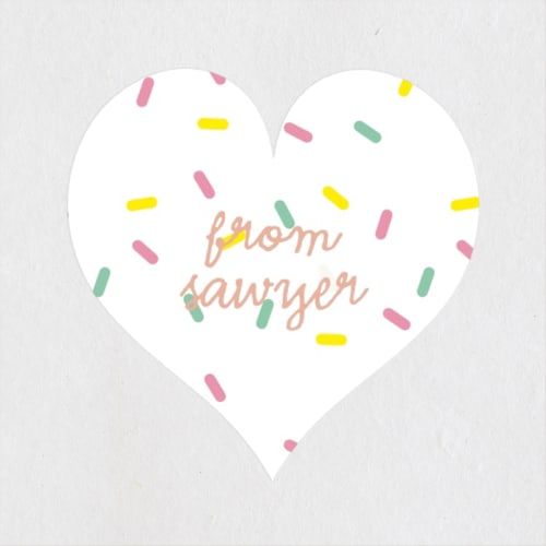 This is a strawberry kids stickers with standard by Annie Holmquist called cupcake cutie printing on uncoated sticker paper in sticker