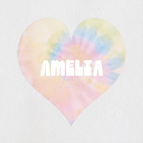 This is a pastel custom stickers with standard by Jessie Steury called peace & love printing on uncoated sticker paper in sticker