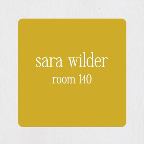 This is a sunshine name labels with standard by Morgan Kendall called classic printing on waterproof sticker paper in sticker