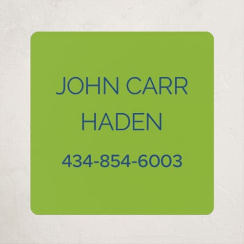 This is a electric name labels with standard by Inkblot Design called pop up printing on waterproof sticker paper in sticker