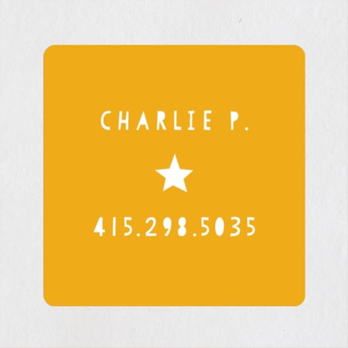 This is a sunny name labels with standard by Liz Conley called classroom banner printing on waterproof sticker paper in sticker